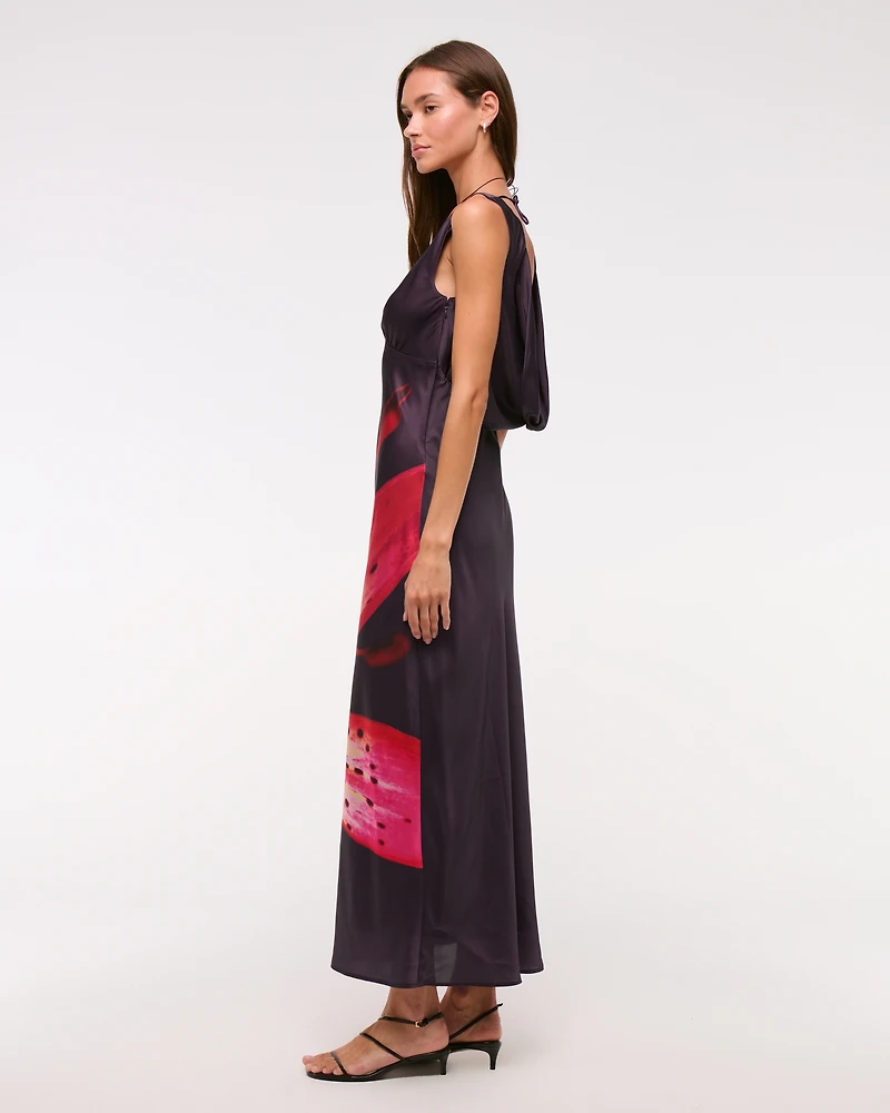 The A&F Julia Slip Cowl-Back Maxi Dress