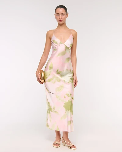 The A&F Julia Slip Tie-Back Maxi Dress