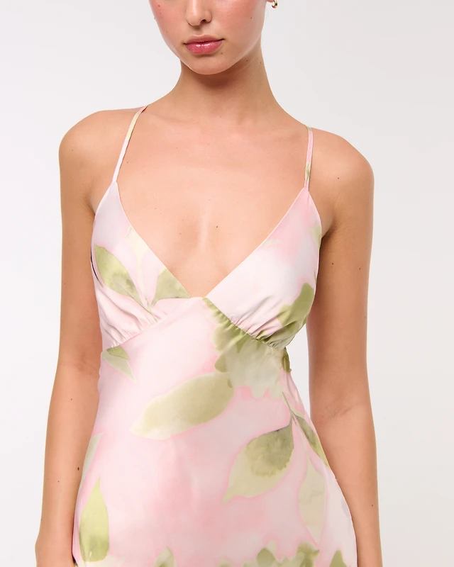 Abercrombie & Fitch The A&F Julia Slip Tie-Back Maxi Dress | Arden Fair