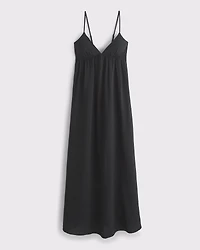 Bra-Free Clasp-Back Flowy Maxi Dress