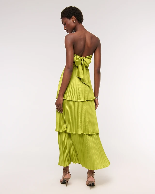 Abercrombie & Fitch The A&F Giselle Strapless Tiered Maxi Dress | Arden Fair