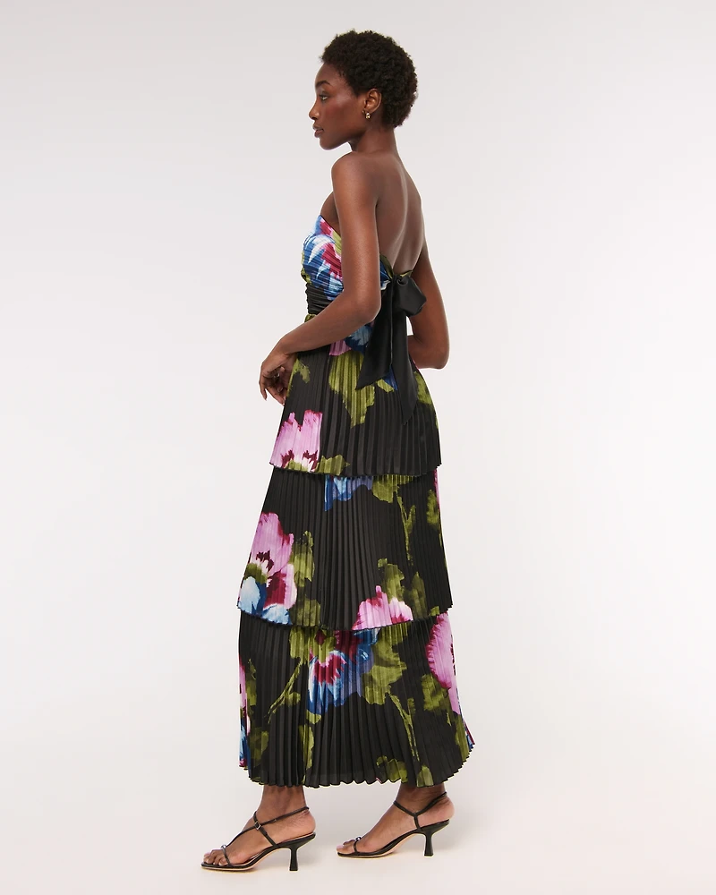 The A&F Giselle Strapless Tiered Maxi Dress