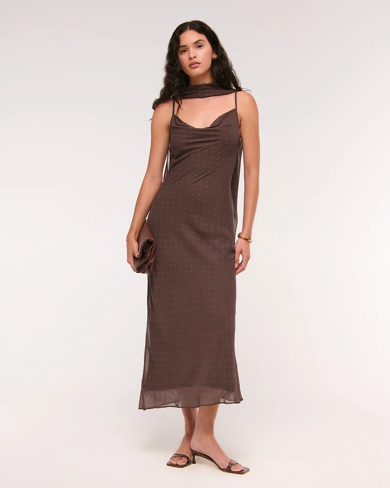 halter back dress Paths Cross Maxi Dress Black / L main image 0