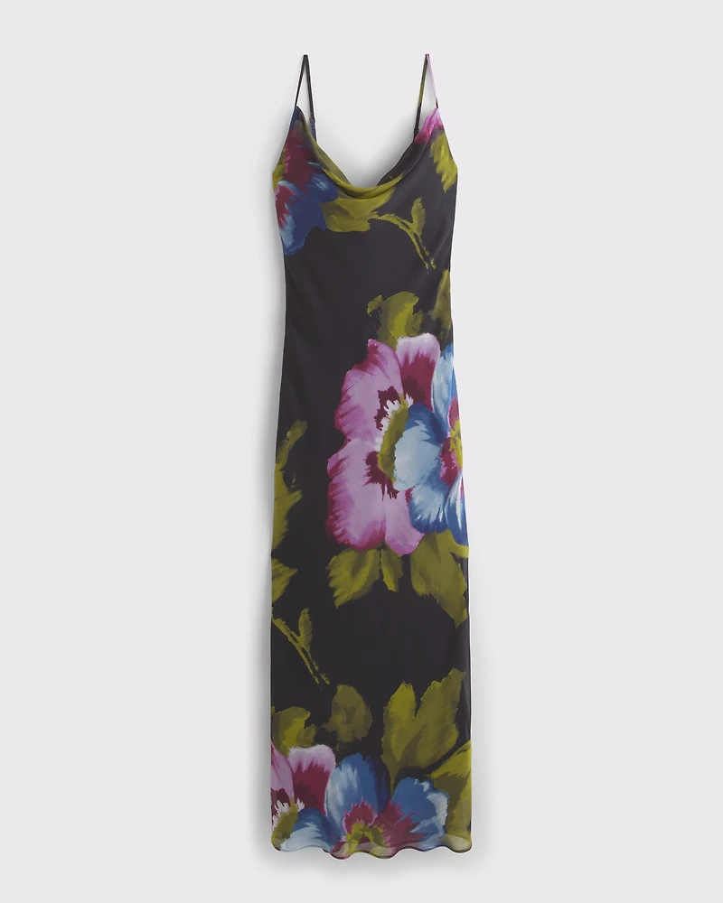 The A&F Julia Slip Scarf Maxi Dress