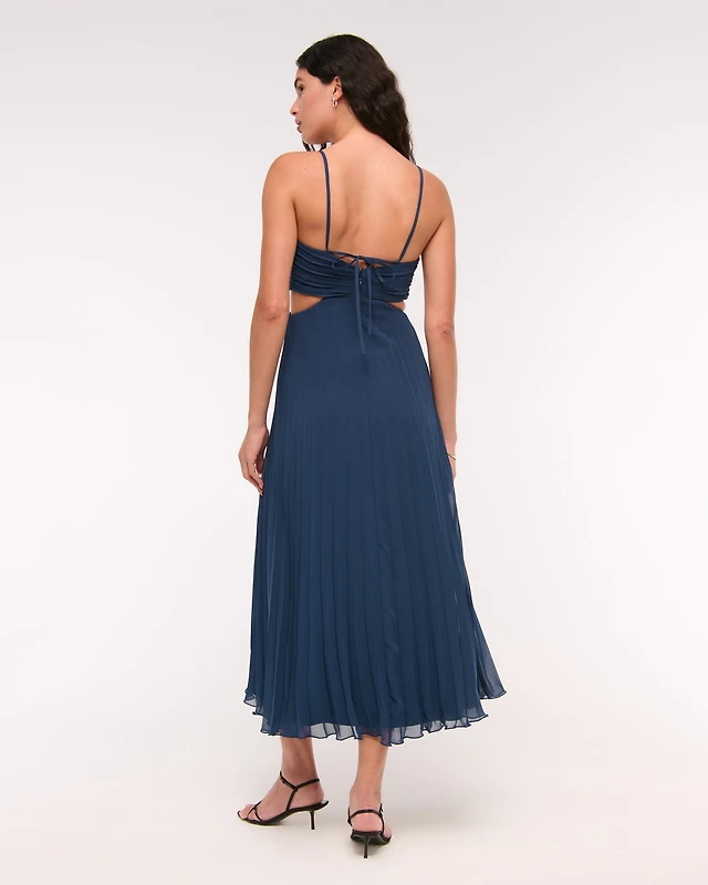 Abercrombie & Fitch The A&F Giselle Pleat Release Maxi Dress | MainPlace  Mall