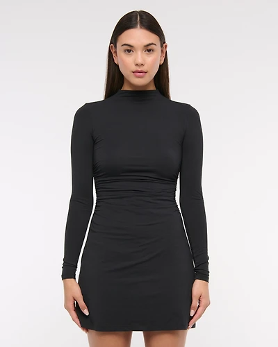 The A&F Paloma Long-Sleeve Mini Dress
