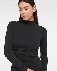 The A&F Paloma Long-Sleeve Mini Dress