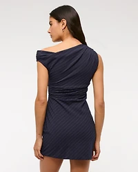 One-Shoulder Tailored Mini Dress