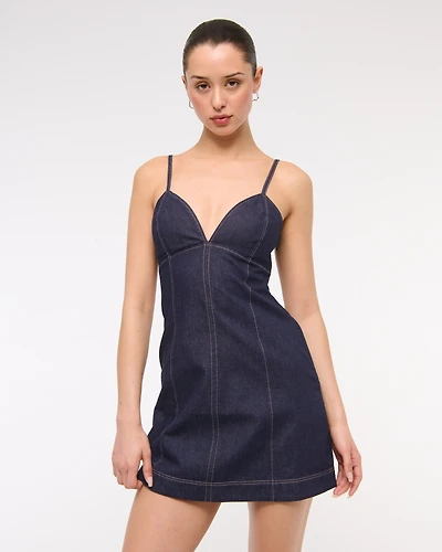 Sweetheart Denim Mini Dress