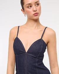 Sweetheart Denim Mini Dress