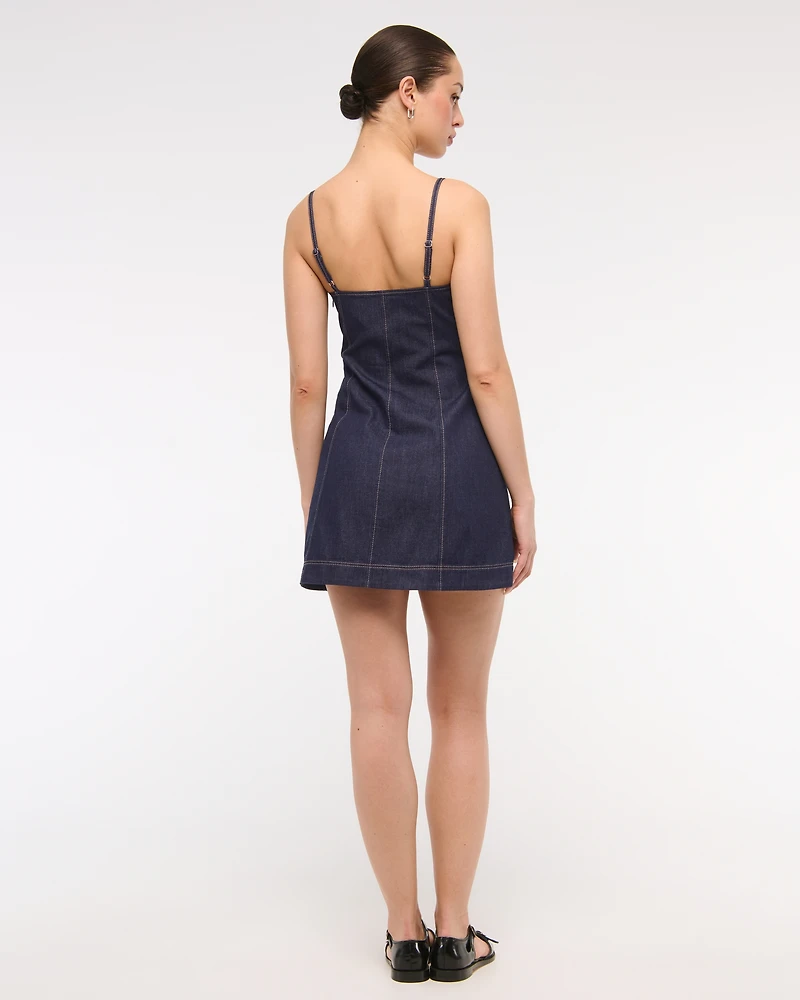 Sweetheart Denim Mini Dress