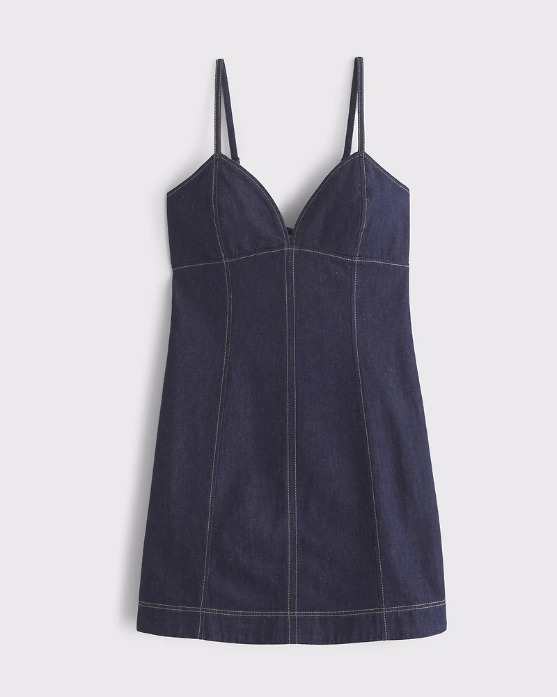 Sweetheart Denim Mini Dress