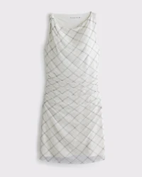 Mesh Knotted Mini Dress