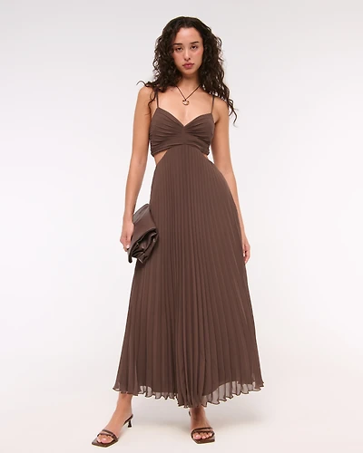 The A&F Giselle Babydoll Cutout Maxi Dress