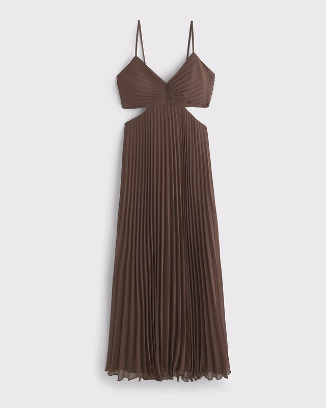 giselle pleated cutout maxi dress A&F Giselle Pleated Cutout Maxi Dress by Abercrombie and Fitch