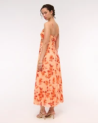 The A&F Giselle Babydoll Cutout Maxi Dress