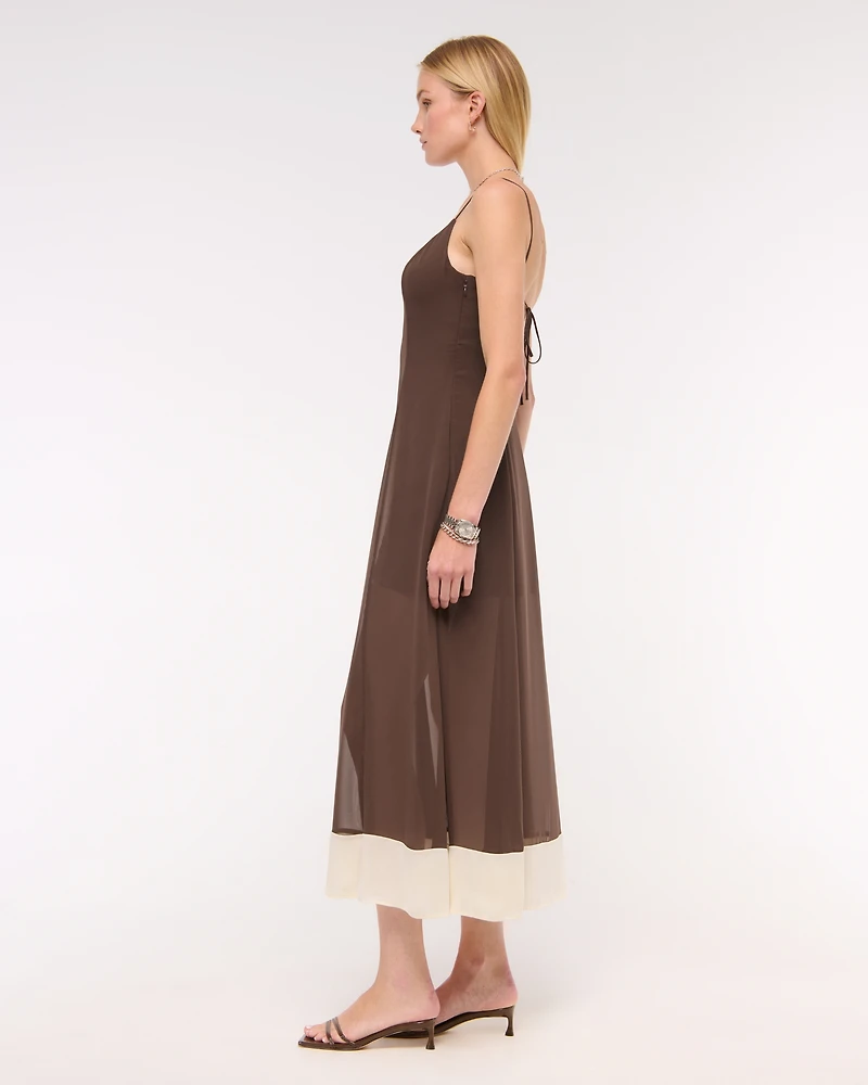 Sheer Flowy Maxi Dress