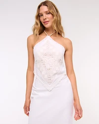 Halter Cutout Midi Dress