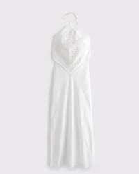 Halter Cutout Midi Dress