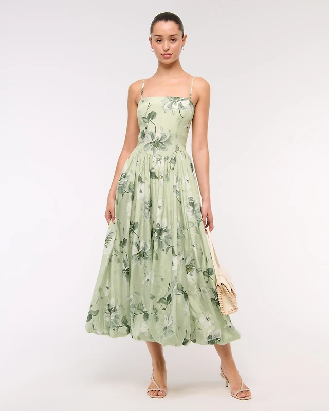 abercrombie green drop waist dress Forever Chic Drop Waist A-line Mini Dress main image 1