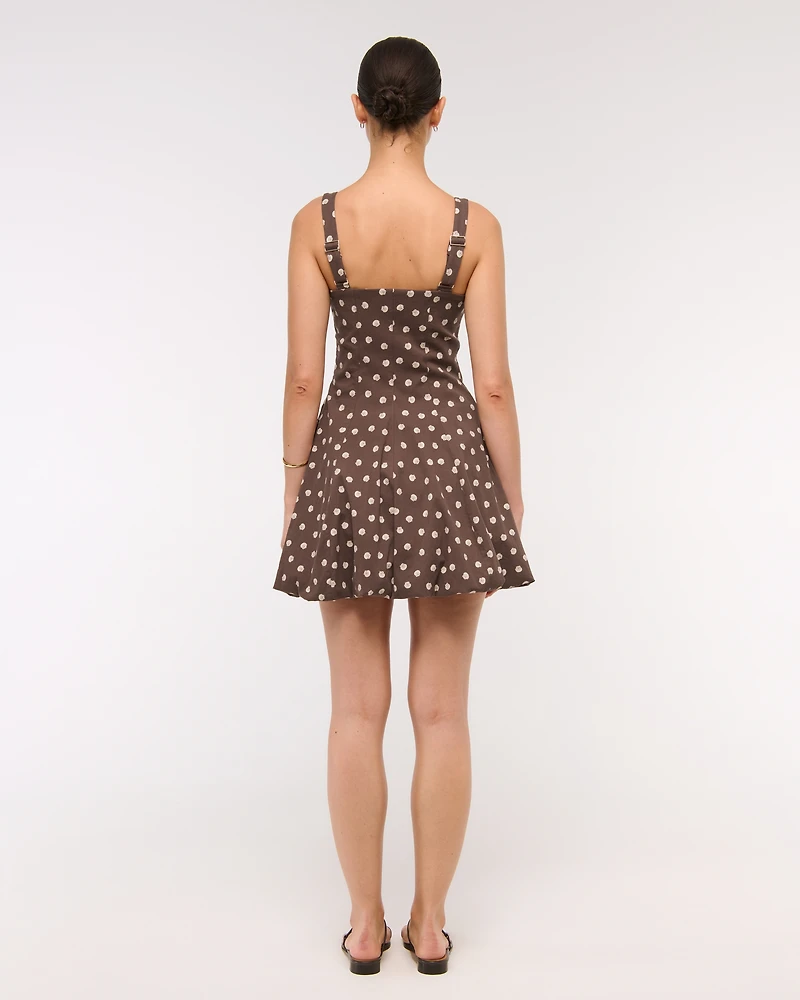 The A&F Mila Bubble Hem Mini Skort