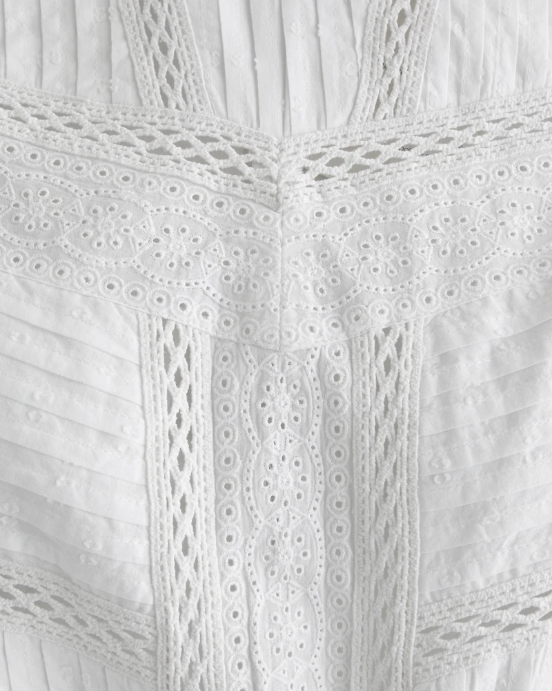Short-Sleeve Easy Waist Ruffle Skort