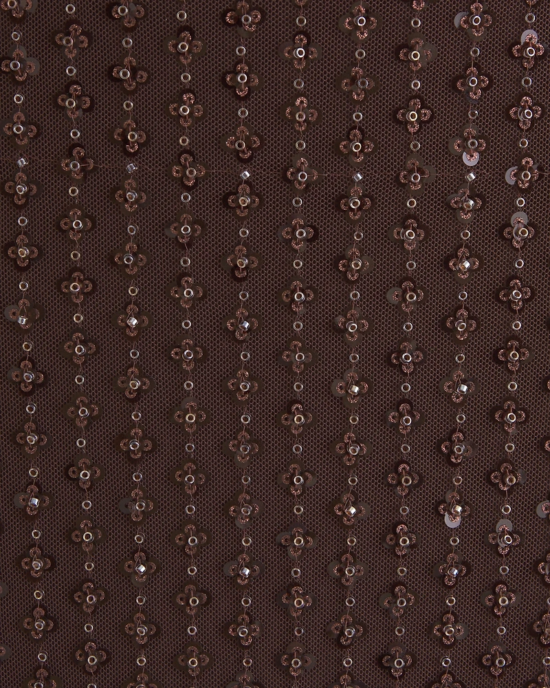 Bra-Free Strapless Beaded Maxi Dress