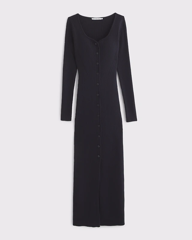 knee length dresses for ladies Long Sleeve Backless Sweater Dress – Charming Charlie main image 0
