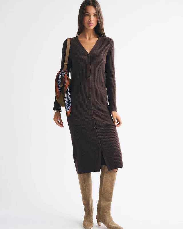 Abercrombie & Fitch Duster Maxi Sweater Dress | Arden Fair