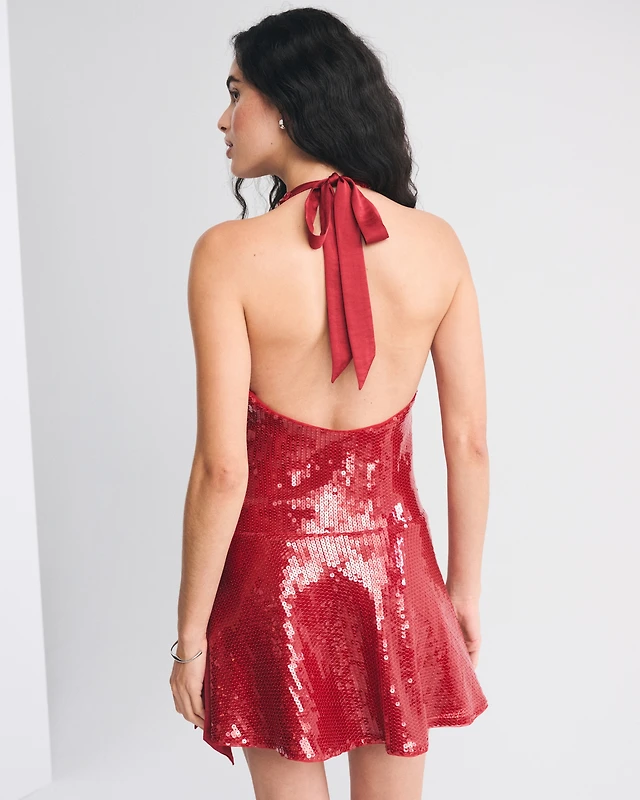 abercrombie sequin dress Abercrombie White Sequin Mini Dress by Abercrombie and Fitch