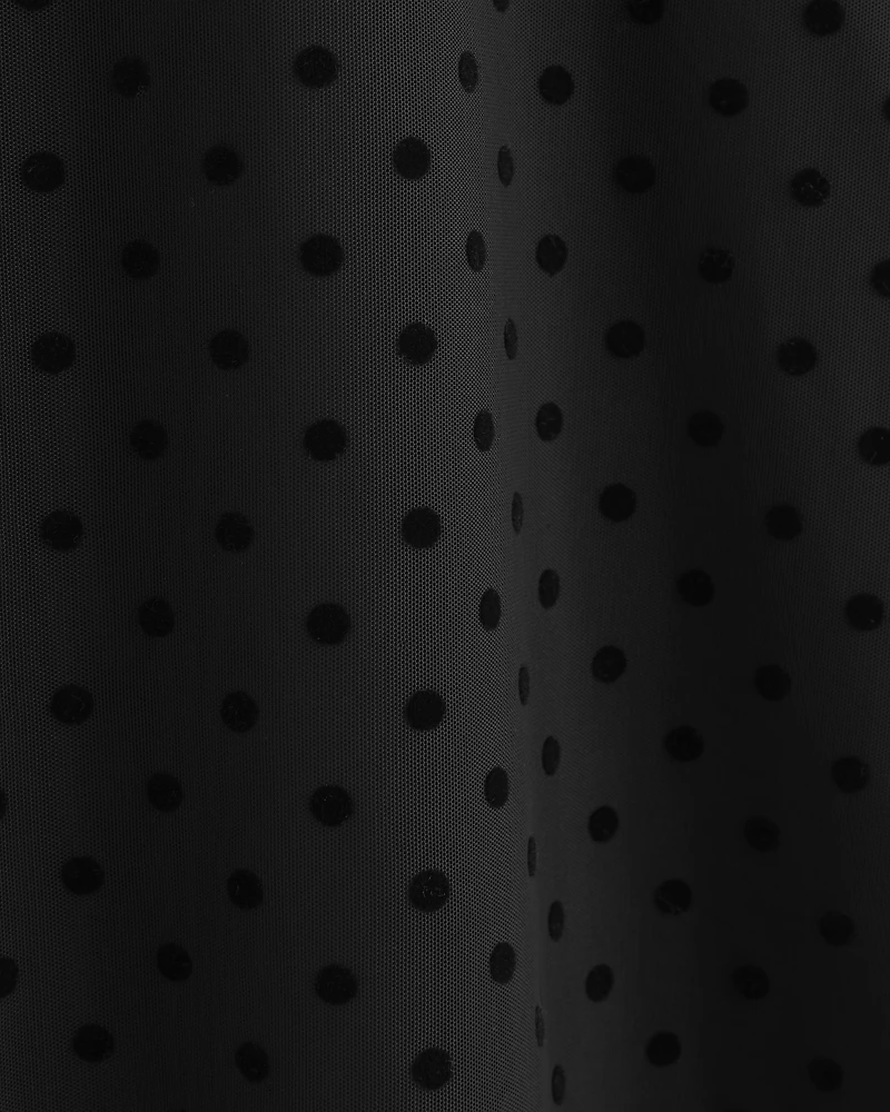 Bra-Free Open-Back Mockneck Mini Dress