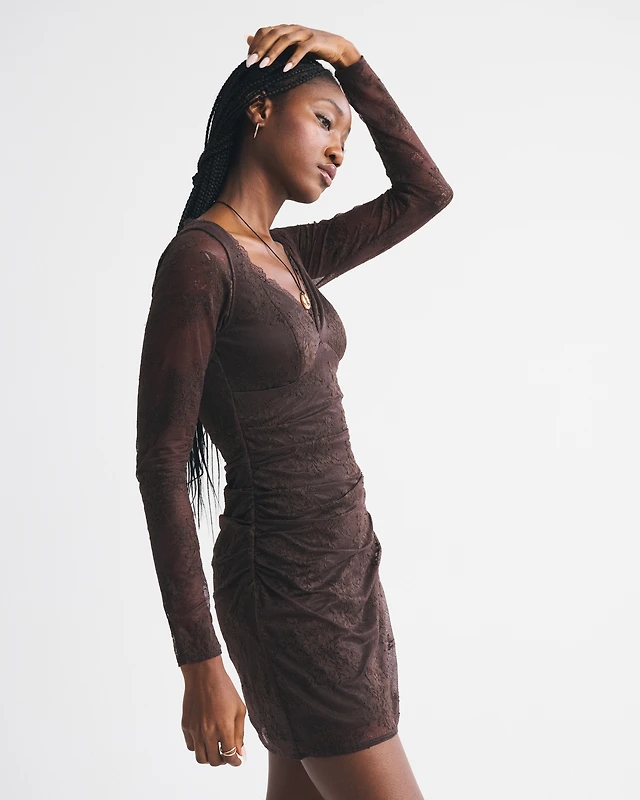 long sleeve spring dress for wedding guest Long Wedding-Guest Dress with Long Sleeves