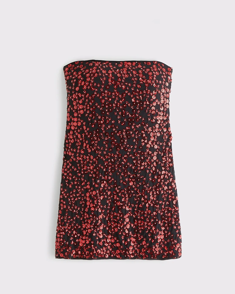 The A&F Scarlett Strapless Vegan Leather Skort