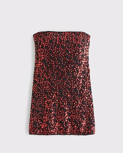 The A&F Scarlett Strapless Vegan Leather Skort