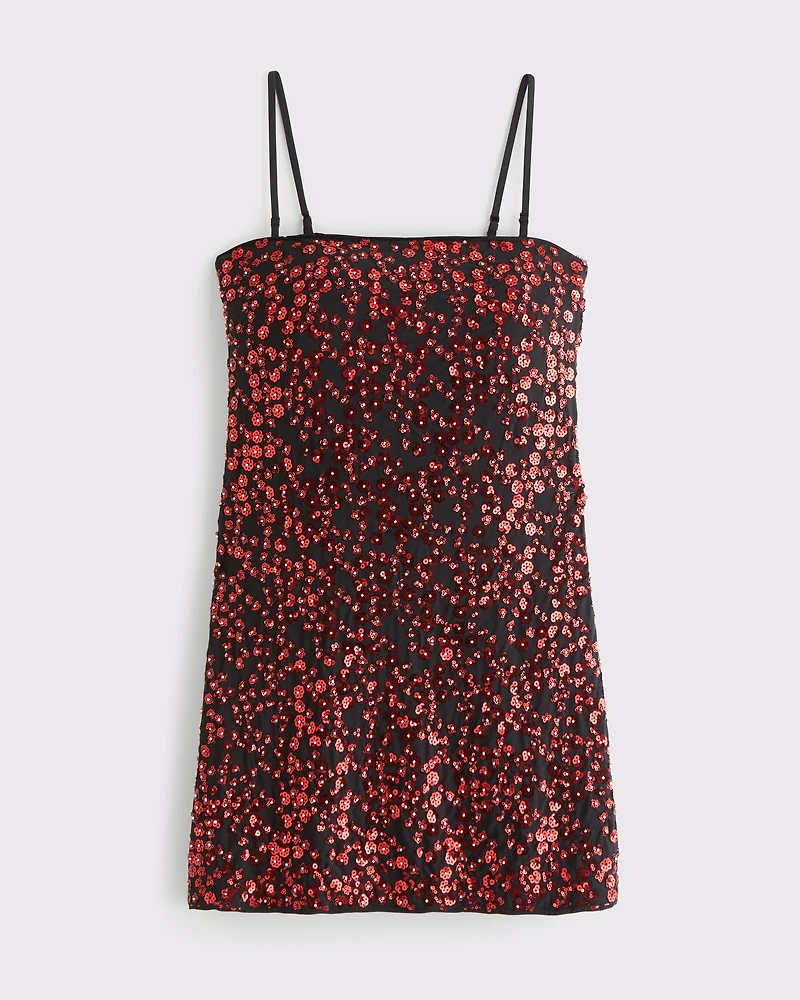 The A&F Scarlett Strapless Vegan Leather Skort