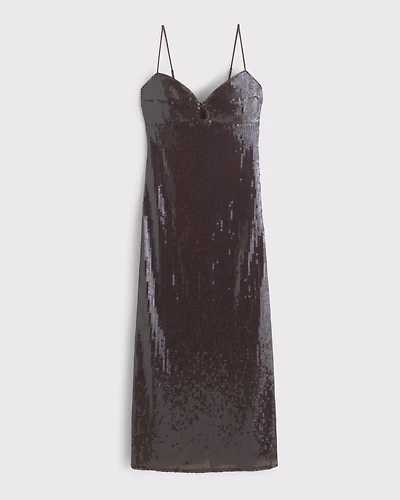 The A&F Julia Slip Sequin Midi Dress