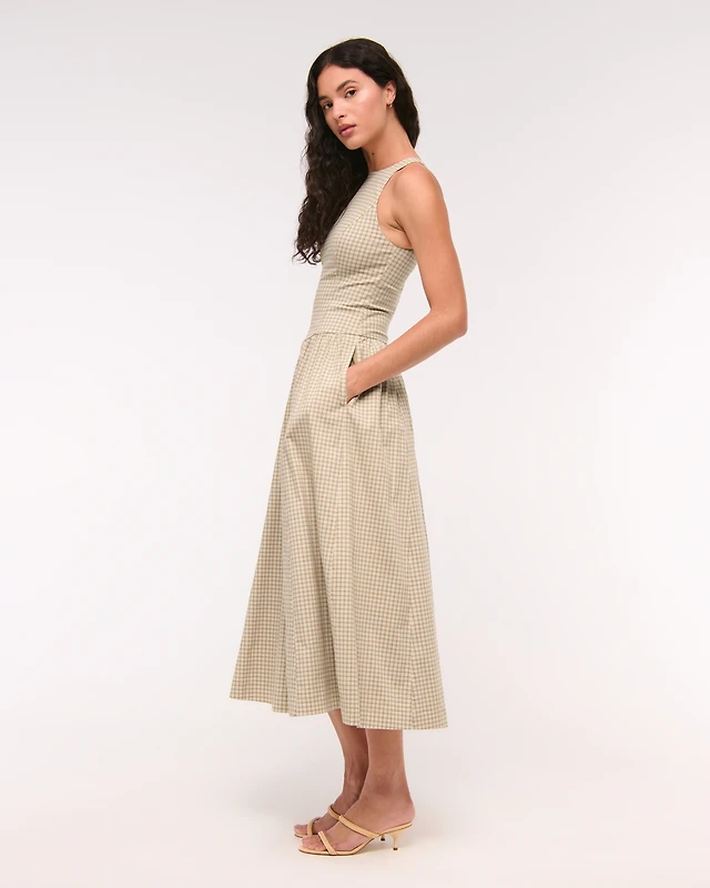 Pilcro The Jenna Drop-Waist Midi Dress by Pilcro | The Summit Pilcro The Jenna Drop-Waist Midi Dress by Pilcro | The Summit