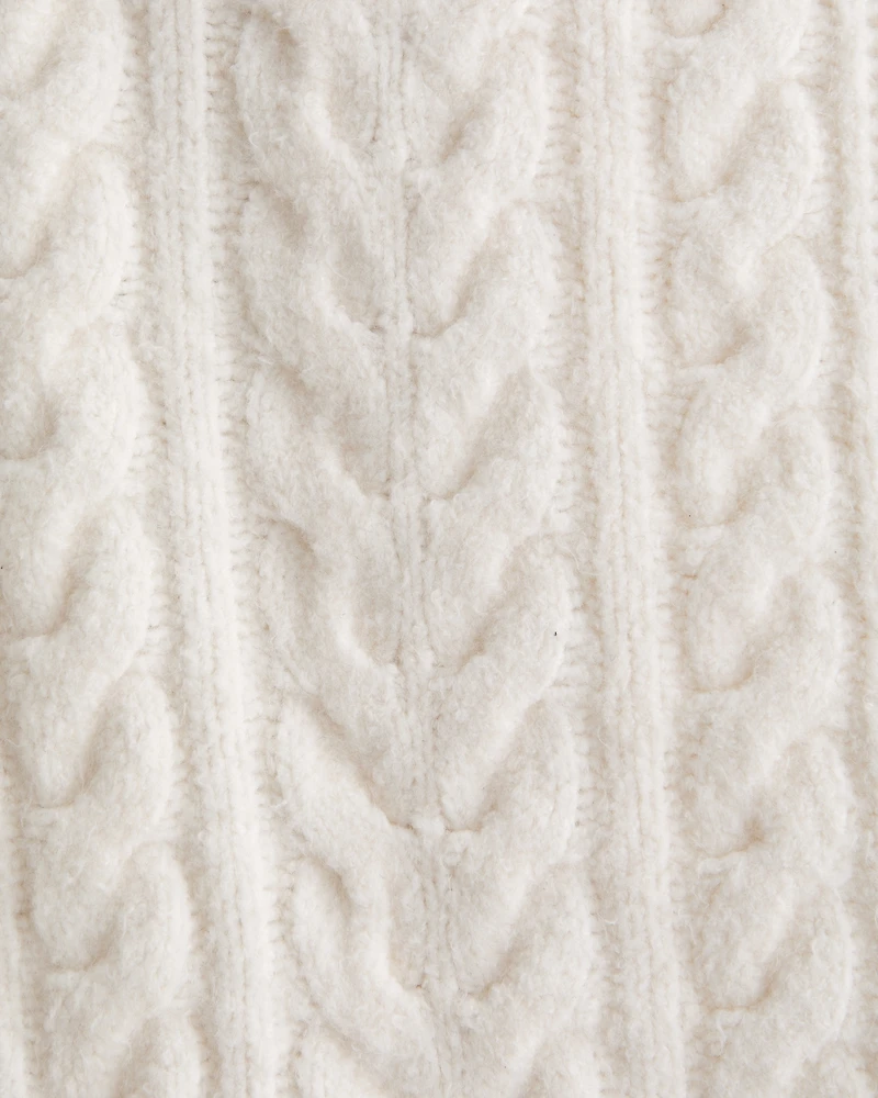 Long-Sleeve Cardigan Mini Sweater Dress