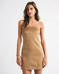 The A&F Scarlett Strapless Vegan Suede Skort