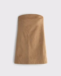 The A&F Scarlett Strapless Vegan Suede Skort