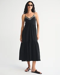 V-Neck Flowy Maxi Dress