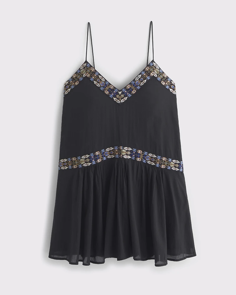 V-Neck Flowy Mini Skort