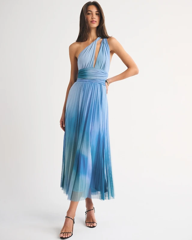 the a&f giselle strapless drop-waist maxi dress Women's White Drop Waist Dress main image 1