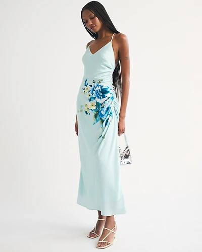 Open-Back Hardware Maxi Dress