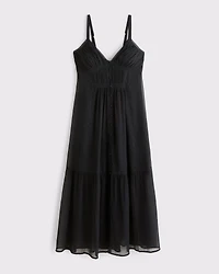 Bra-Free Button-Through Duster Midi Dress