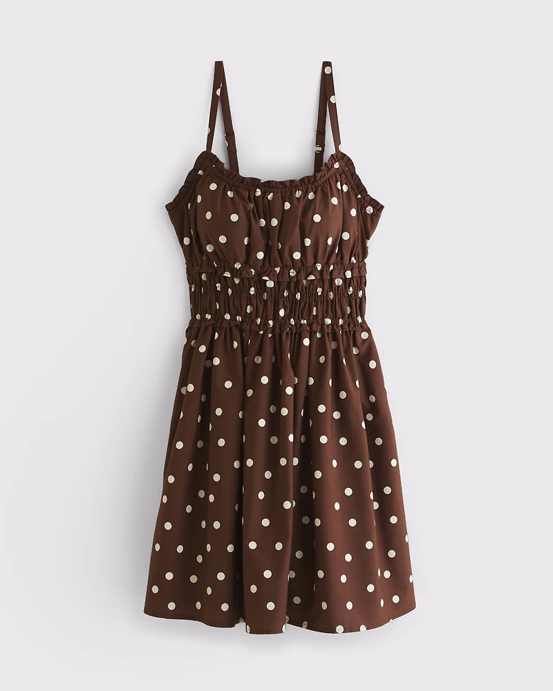 Bra-Free Smocked Waist Mini Dress