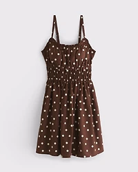 Bra-Free Smocked Waist Mini Dress