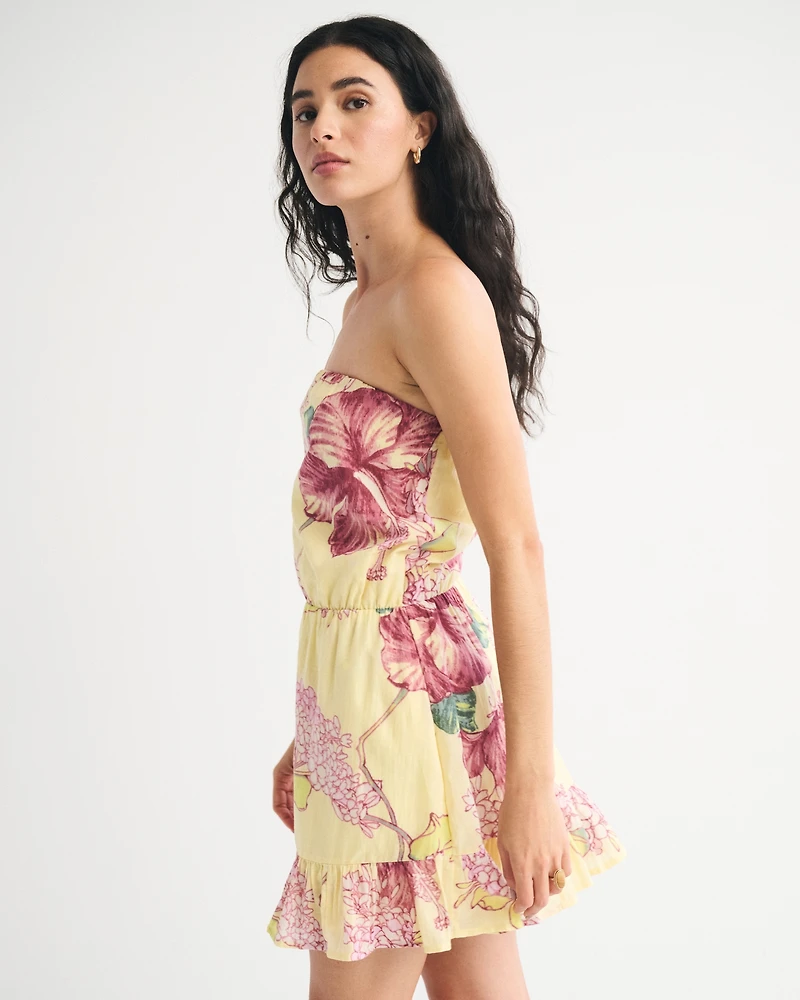 Strapless Easy Waist Mini Dress