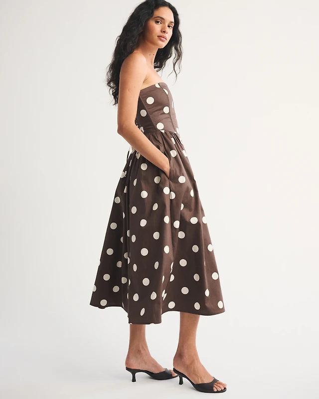 black and white check midi dress Namaya Mini Dress in Black White Check
