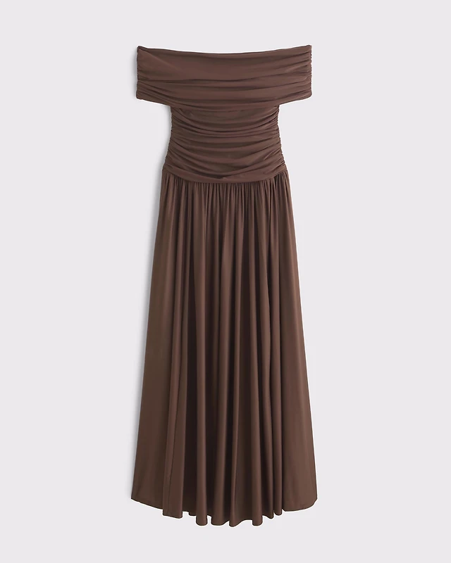 Abercrombie & Fitch The A&F Giselle Drop-Waist Maxi Dress | MainPlace Mall